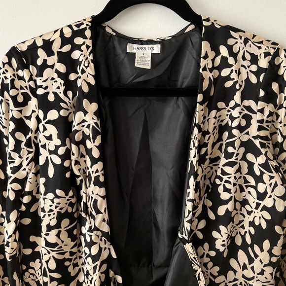 Harold's 100% Silk Floral Wrap Dress - Picture 15 of 16